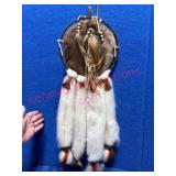 Real Dream Catcher w/ Wool & Feathers