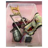 Tote w/Tools, Textile & Misc. Items