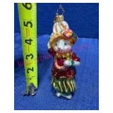 Christopher Radko Glass Rabbit Ornament
