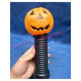 Blow Mold Pumpkin on Black Handle