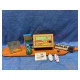 Misc. Items Including Bell & Wooden Paddle