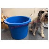 Large Blue Plastic Tub w/ Rope Handles