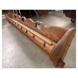 Nice Oak 5ft Quilt Rack w/ Display Shelf