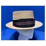 Churchill Ltd Straw Hat w/ Black Ribbon