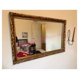 Ornate Mirror & Candleholder