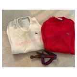 Vtg Izod Lacoste Sweaters & Belt