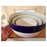Portugal Blue-White Mixing Bowl Trio
