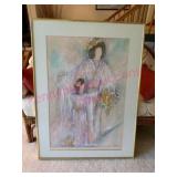 Framed Christian Alan Textured Artwork 30×41