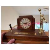 Authentic 1980 Bob Knight Desk Clock Set