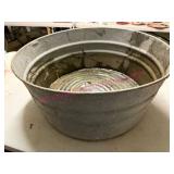 Galvanized Metal Wash Tub