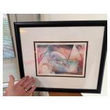 Framed Original Abstract Artwork 15×18