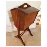 1940s Sewing Stand w/ Contents