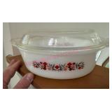 Fire-King Primrose Baking Dish w/467 Lid