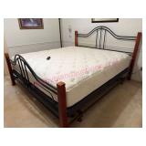 $6,000 King Adjustable Bed w/Wood & Metal Frame