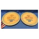 2 Pfaltzgraff USA  America 10in Dinner Plates