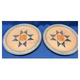 2 Pfaltzgraff USA  America 10in Dinner Plates