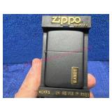 Black Matte Zippo Lighter w/ Case