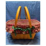 1992 Longaberger Red Gift Giving Basket