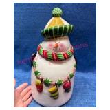 Oneida Ceramic Snowman Cookie Jar