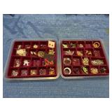 2 Jewelry Displays w/ Costume Jewelry #2