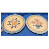 2 Pfaltzgraff USA  America 10in Dinner Plates