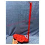 Vtg Red Metal Scooter w/ T-Handle