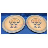 2 Pfaltzgraff USA  America 10in Dinner Plates