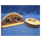 Pfaltzgraff USA Napkin Holder & Trinket Dish