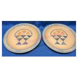 2 Pfaltzgraff USA  America 10in Dinner Plates