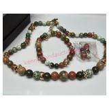 Gift Set Necklace, Bracelet & Earrings w/Box