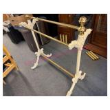 Iron & Brass Quilt Rack w/ Ornate Details
