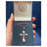 Bradford Exchange America Cross Necklace