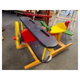 P.J. Toys Wooden Rocking Airplane