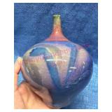 Signed Studio Glazed Pottery Vase