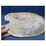 Signed Studio Pottery Tray w/ Organic Shape
