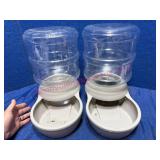 2 Pet Water Dispensers Plastic