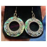 Gold Coast Earrings w/ Shell Inlay