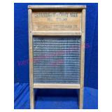Antique Washboard w/Wood & Glass