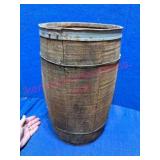 Antique Nail Keg Barrel w/ Metal Bands