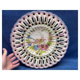 Lg Hand-Painted Portuguese Ceramic Plate