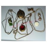 Gold-Filled Necklaces & Earrings Lot