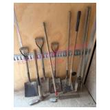 8 Yard-Garden Tools w/Wood Handles
