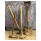 Heavy Duty Wood-Handled Digging Tools