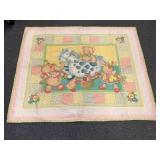 Childï¿½s Quilt w/ Bear & Animal Motif 41x51in