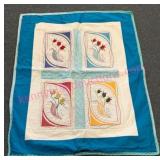 Small Embroidered Quilt 36x28in