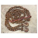 12ft Log Chain has 3/8in Hooks
