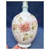 Hand-Painted Floral Ceramic Vase