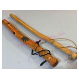 2 Handmade Bully Stick Billy Clubs