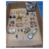 Earrings & Pins Assortment Lot