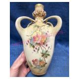 Amphora Teplitz Vase w/Floral Design